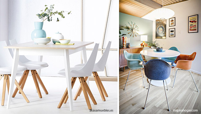 How to decorate a dining room | Blog Versa Home Eat in space table shape and chairs; different light